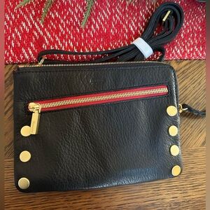 Hammitt leather Wristlet- black